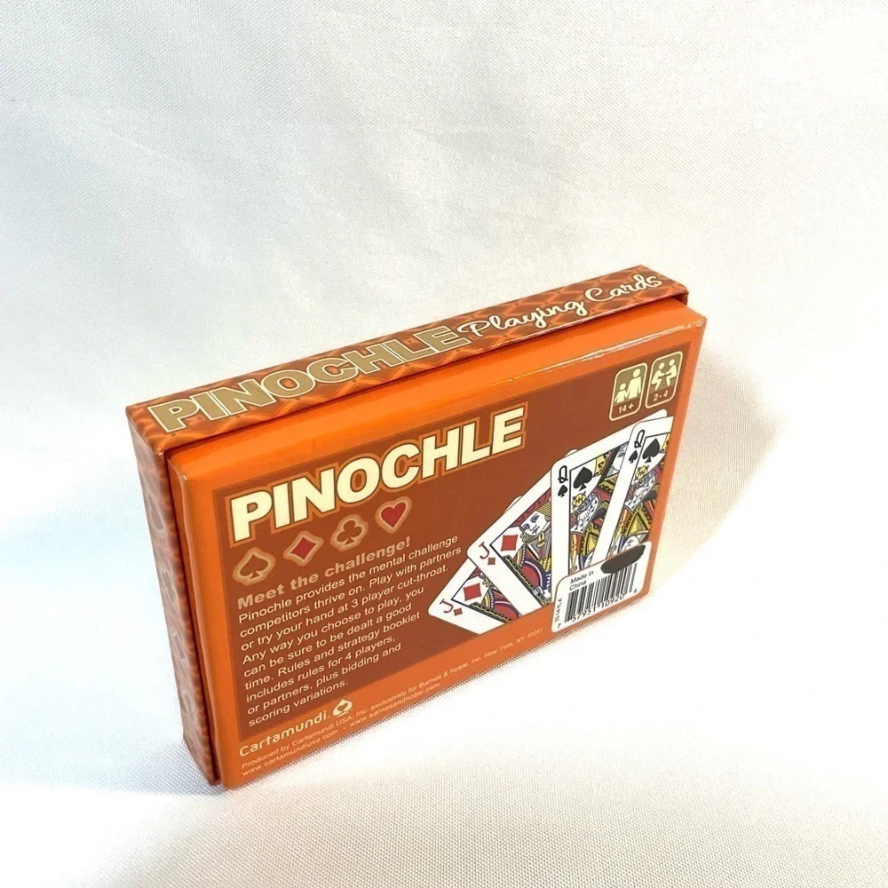 Pinochle Playing Cards 2 Deck Set With Rules Family Card Game